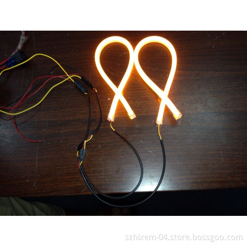 2014new Dual Color Flexible LED Strip DRL Auto LED Light with Tunning Function